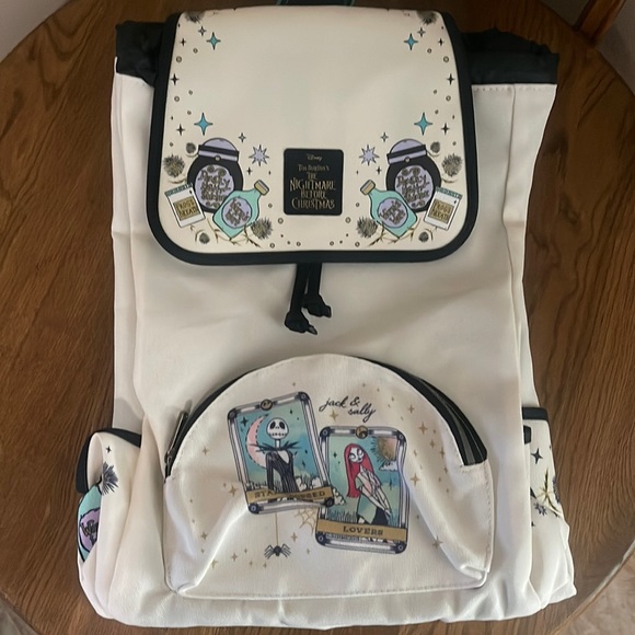 NWT Loungefly The Nightmare Before Christmas Tarot Card Slouch Backpack 